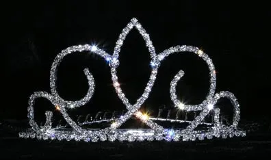 #14832 - Fleur de Swirl Tiara Comb