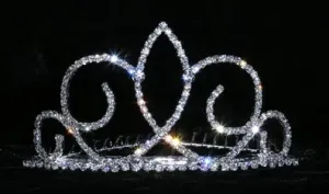 #14832 - Fleur de Swirl Tiara Comb