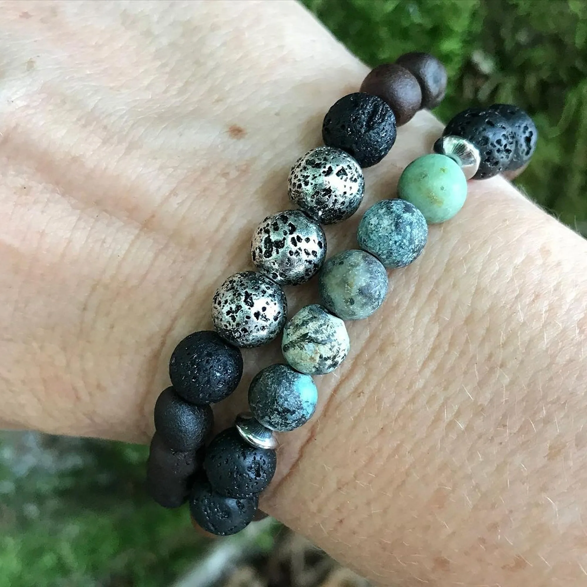 Adults | Druzy Quartz   Raw Cherry Aromatherapy Bracelet