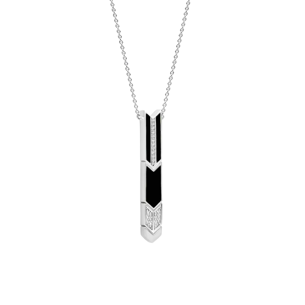 Black Onyx Arrow Necklace