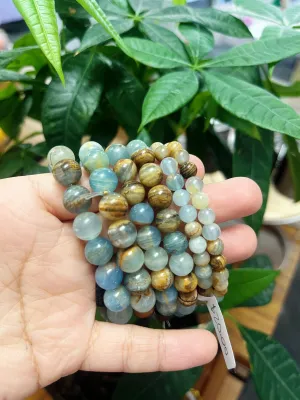 Blue Onyx Bead Bracelets
