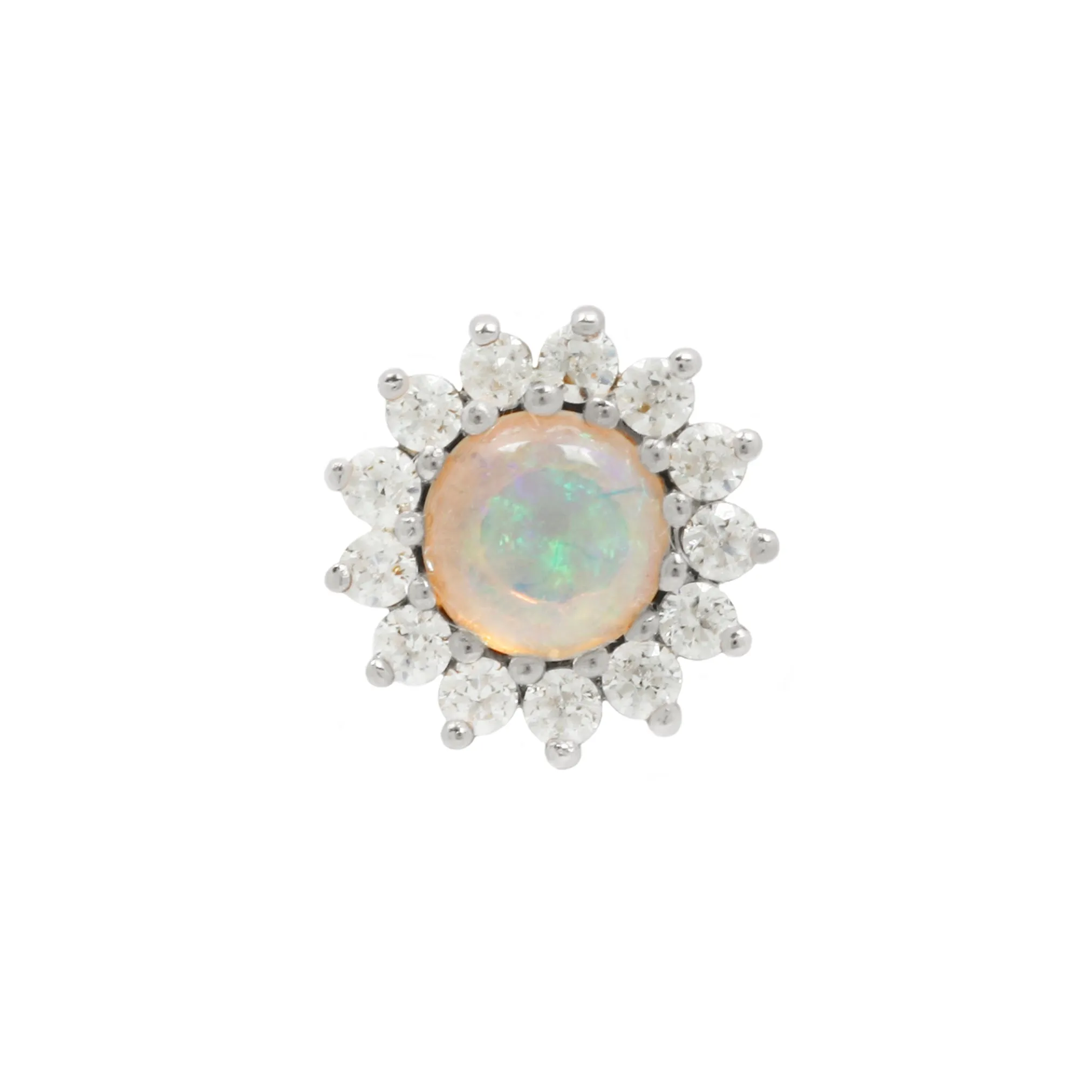 Delphine Opal   CZ - Threadless End
