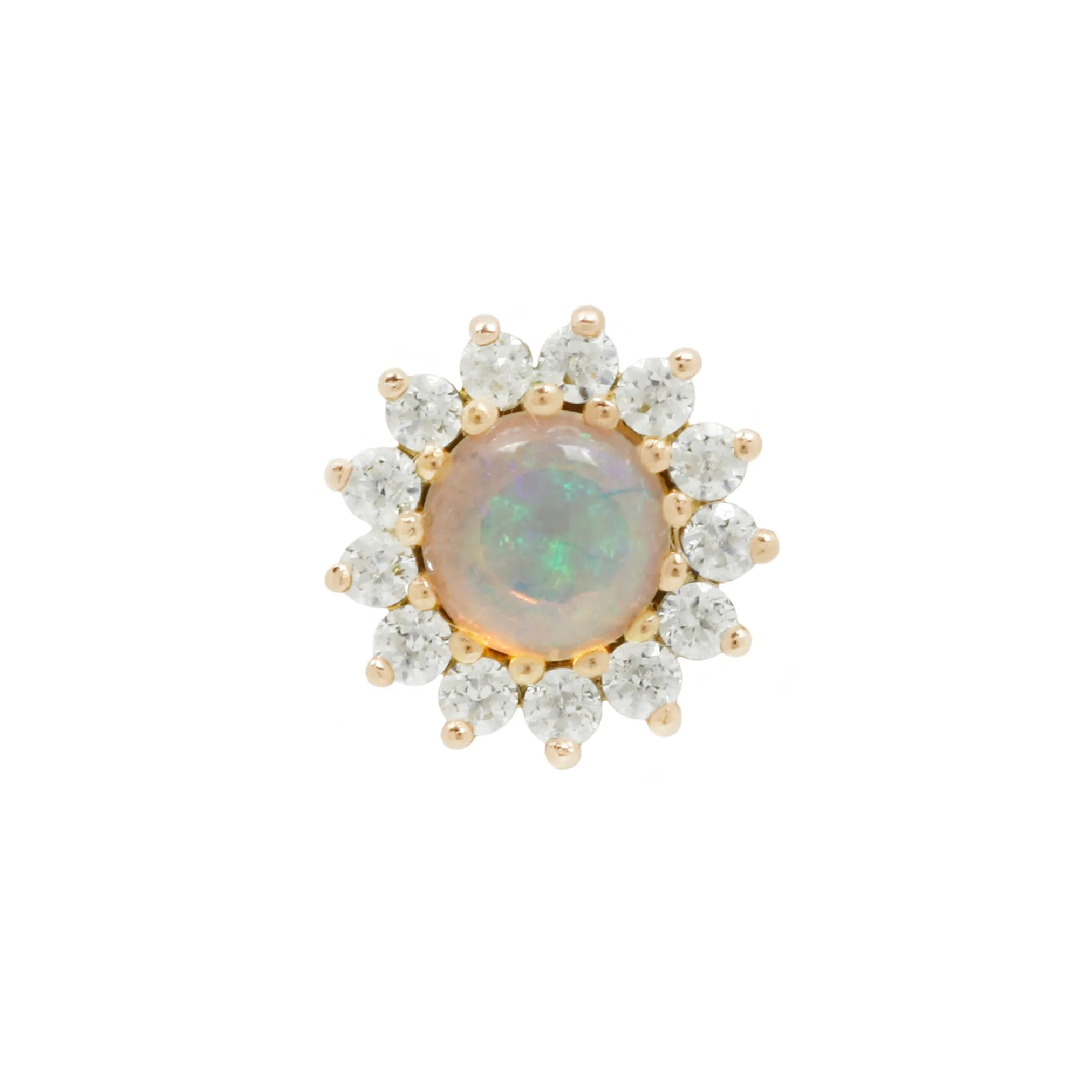 Delphine Opal   CZ - Threadless End