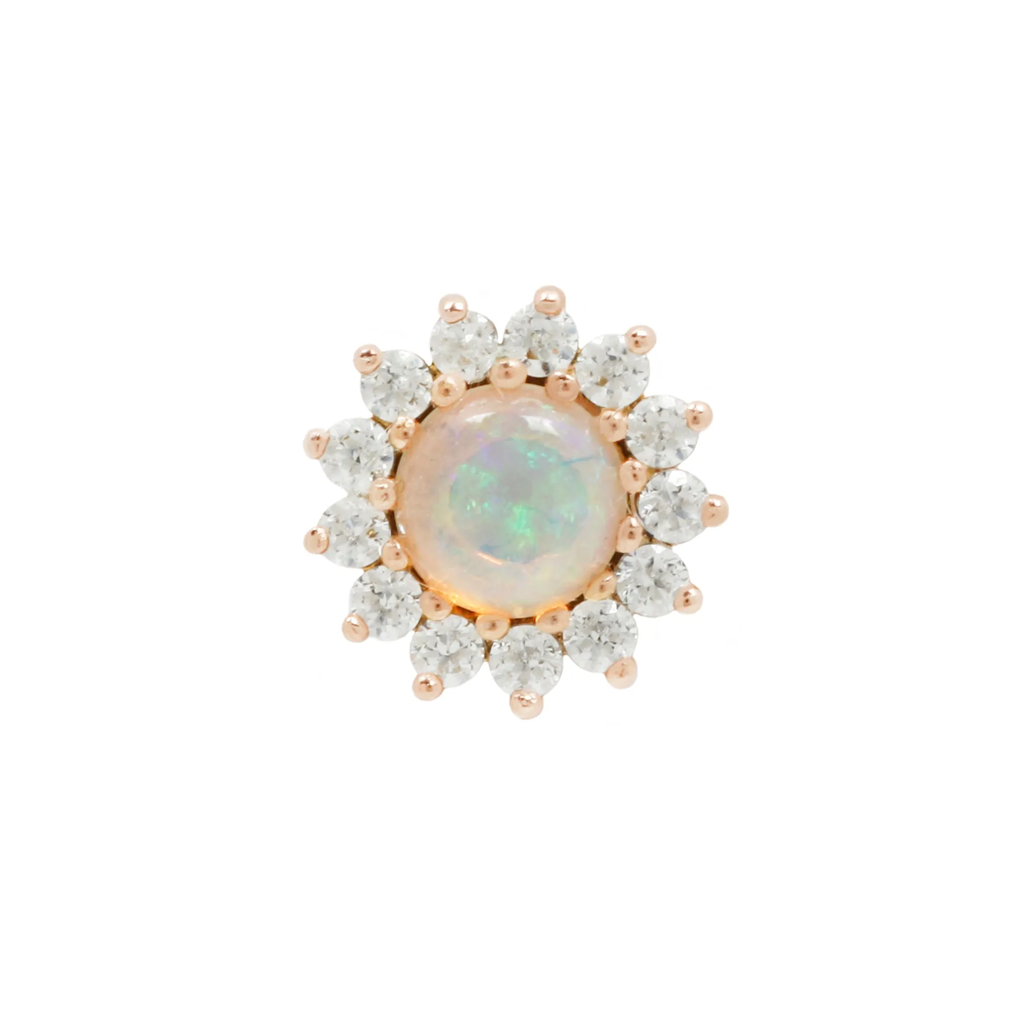 Delphine Opal   CZ - Threadless End