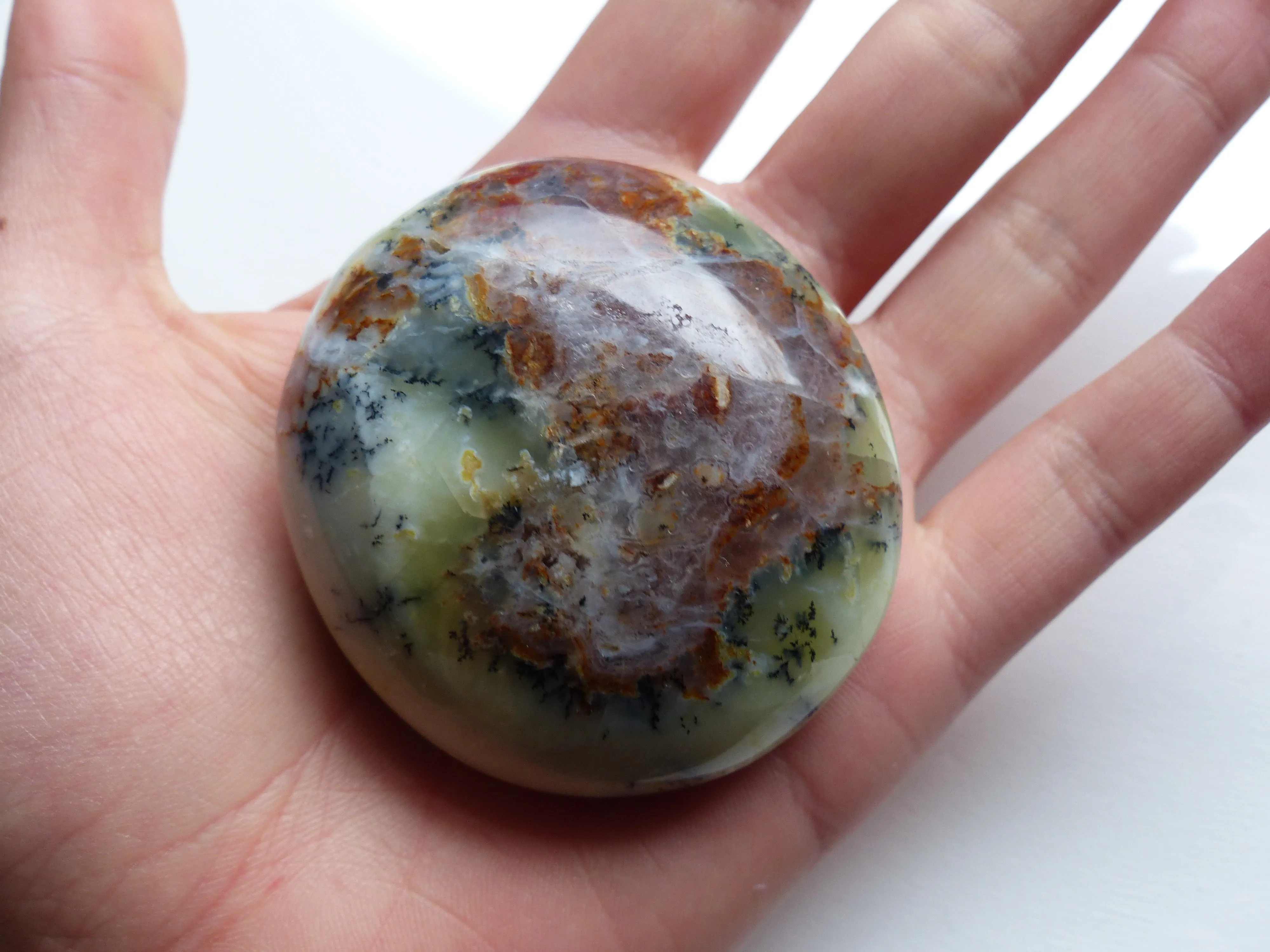 Dendritic Opal Palm Stone (#4)
