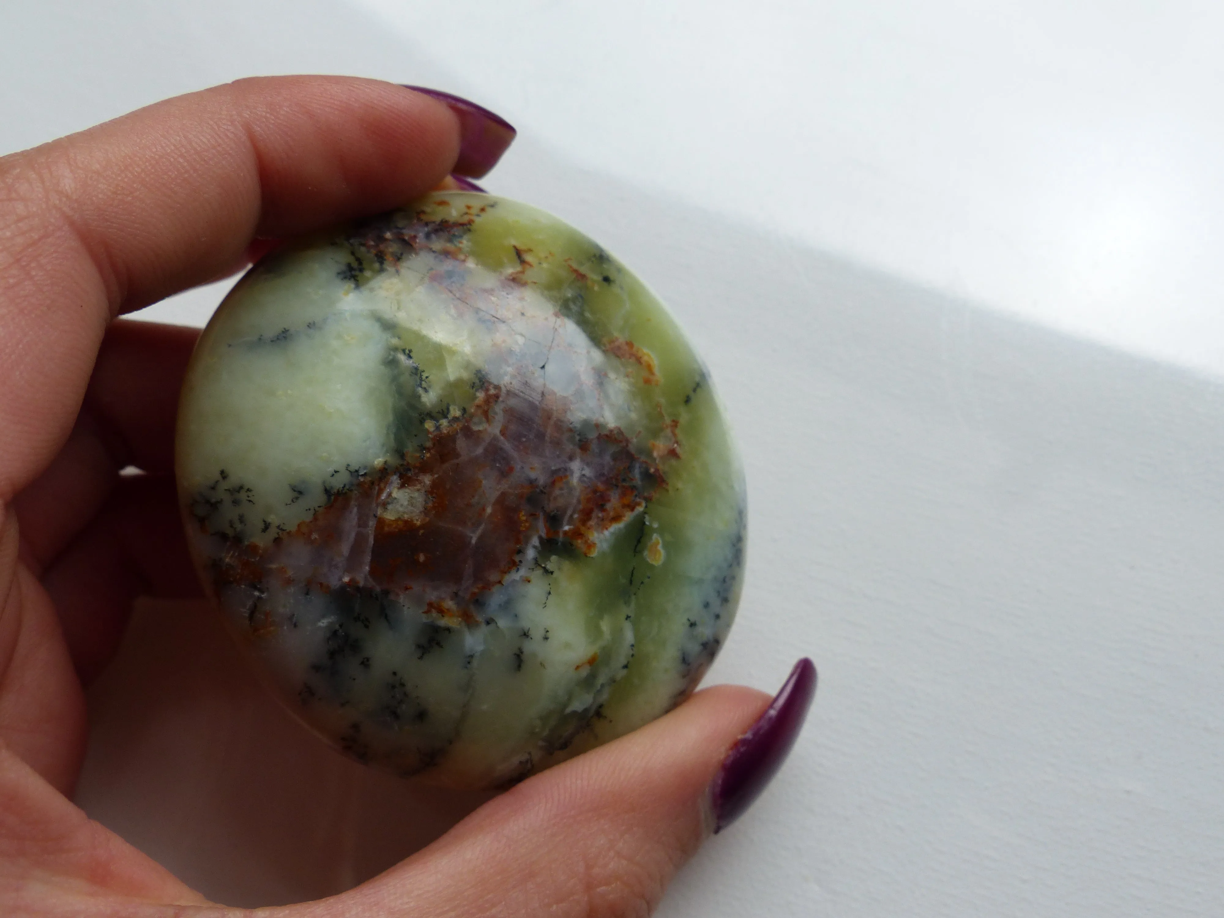 Dendritic Opal Palm Stone (#4)