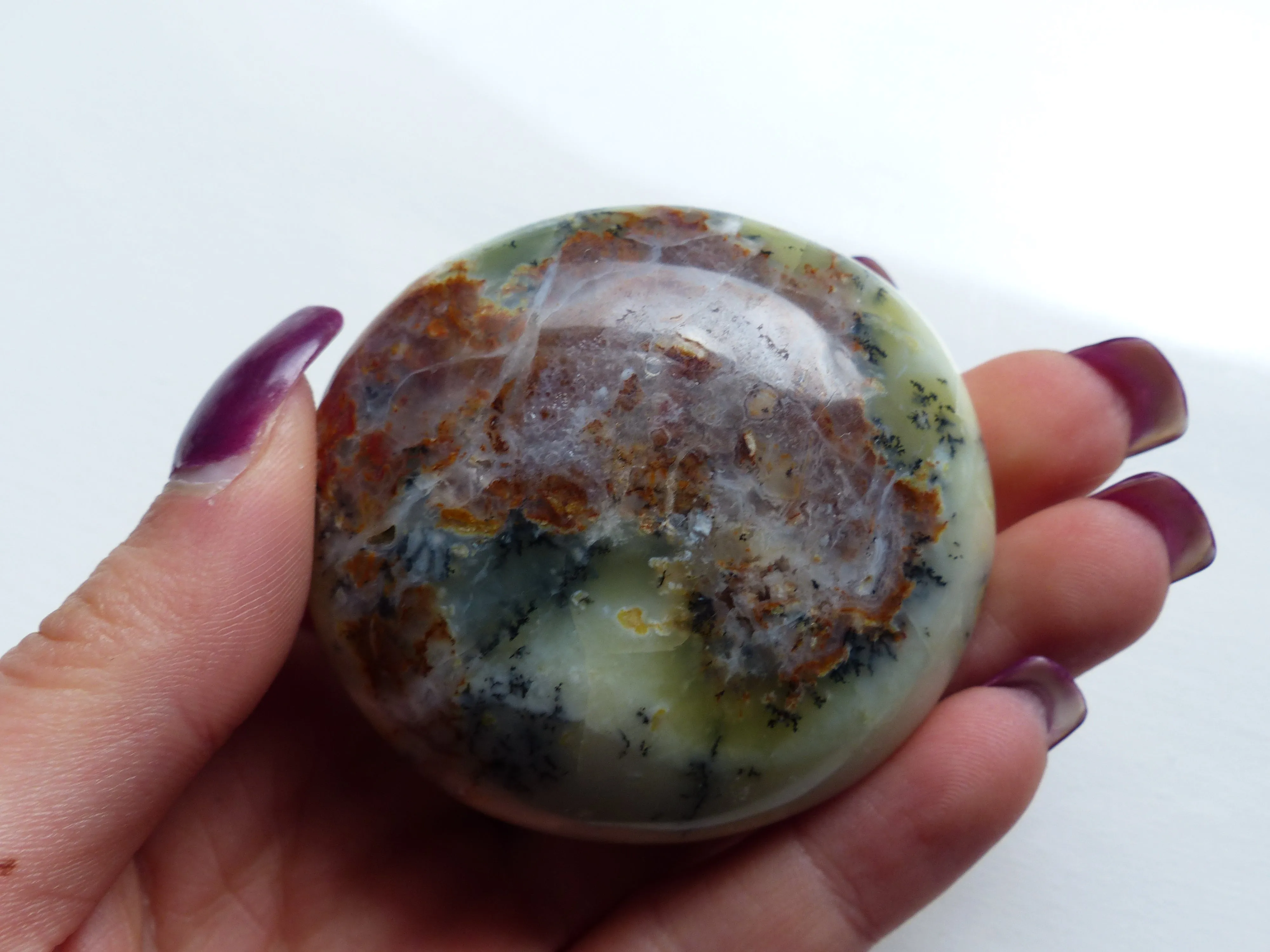 Dendritic Opal Palm Stone (#4)
