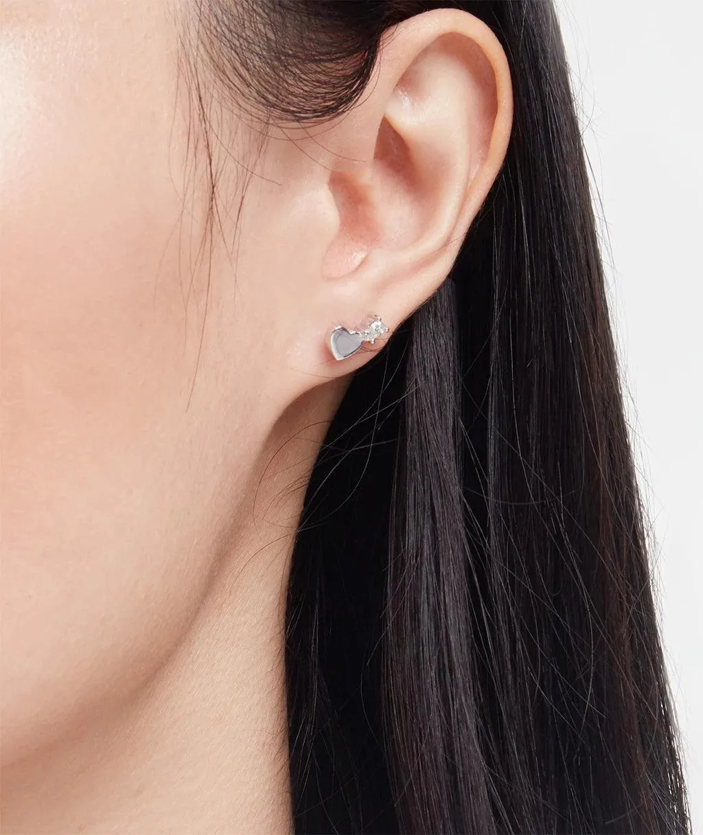 Diamond Heart Stud