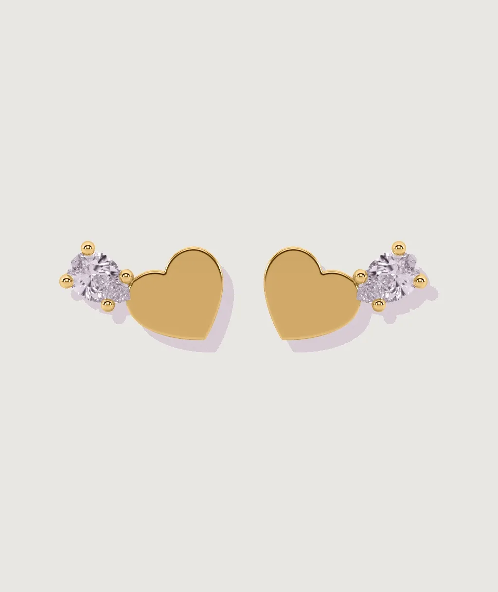 Diamond Heart Stud