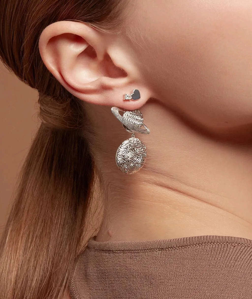 Diamond Heart Stud