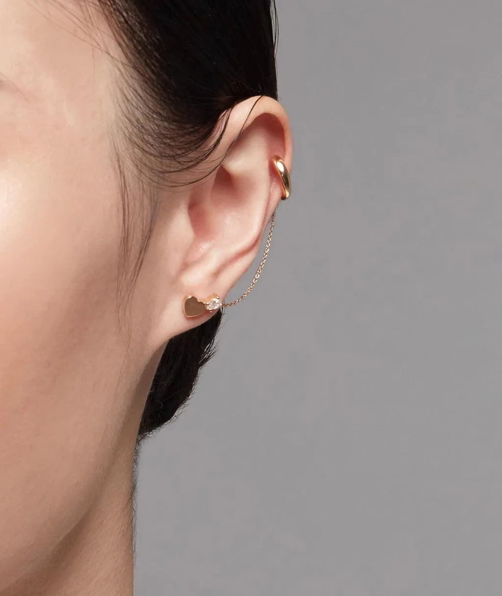 Diamond Heart Stud