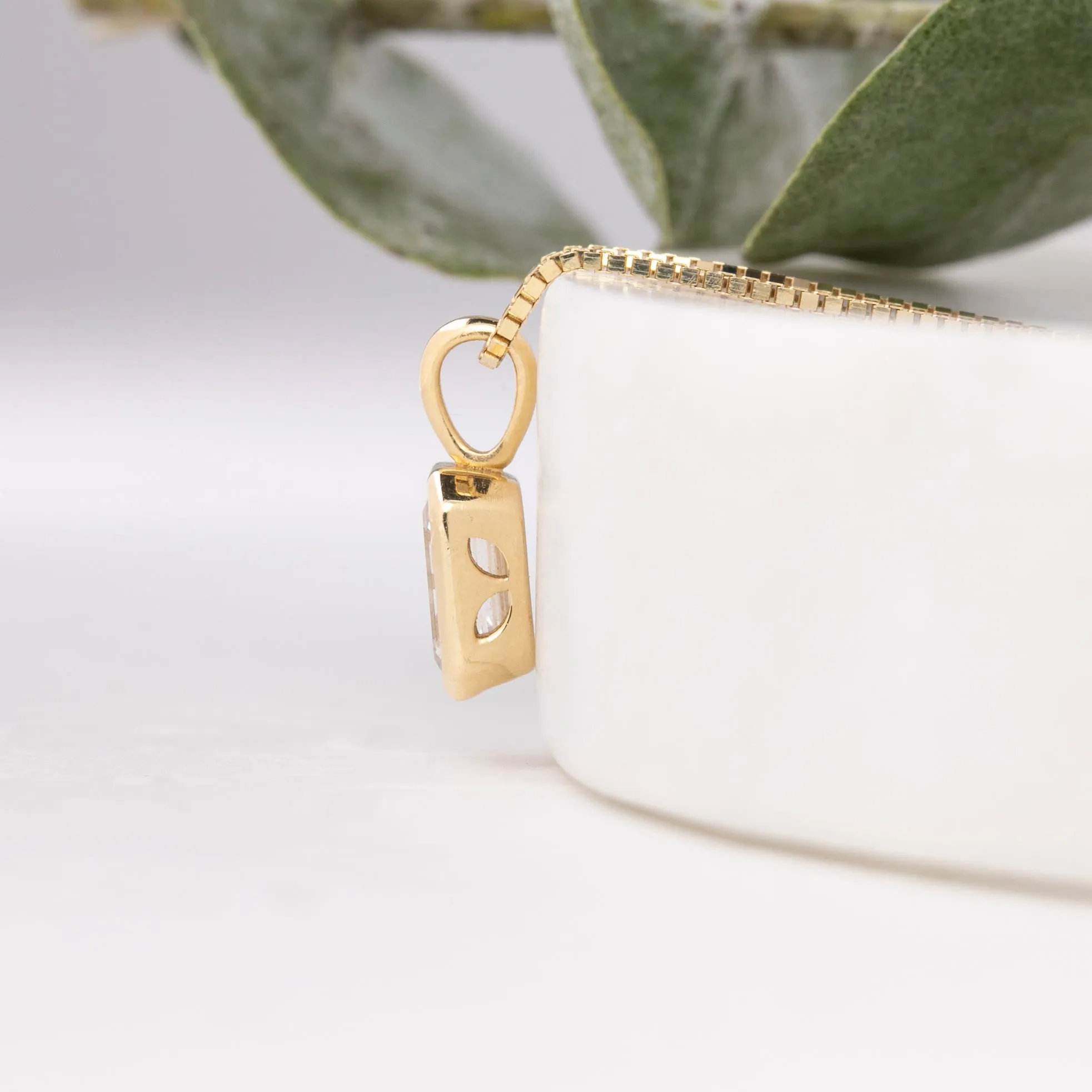 Emerald Cut Diamond Patia Charm