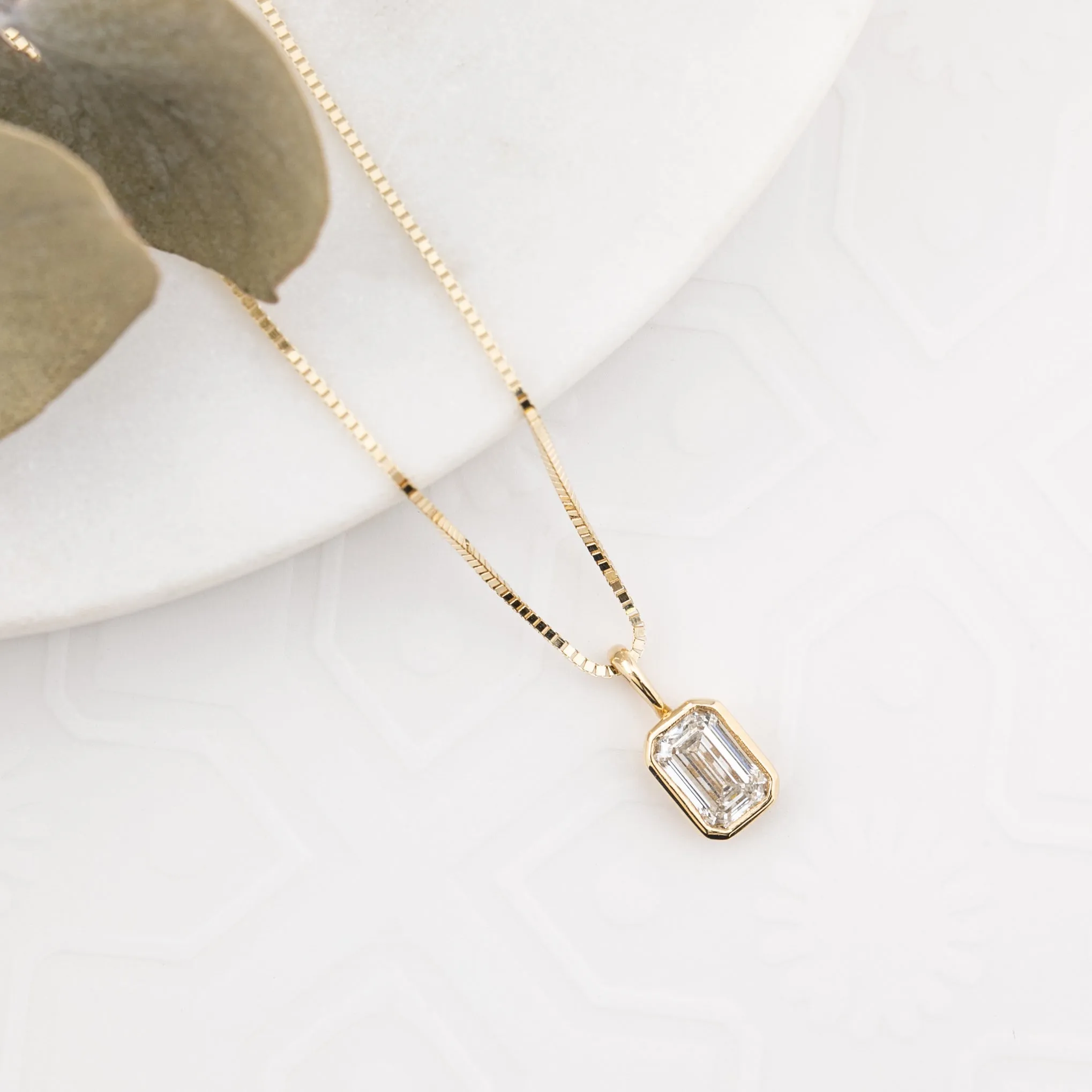 Emerald Cut Diamond Patia Charm