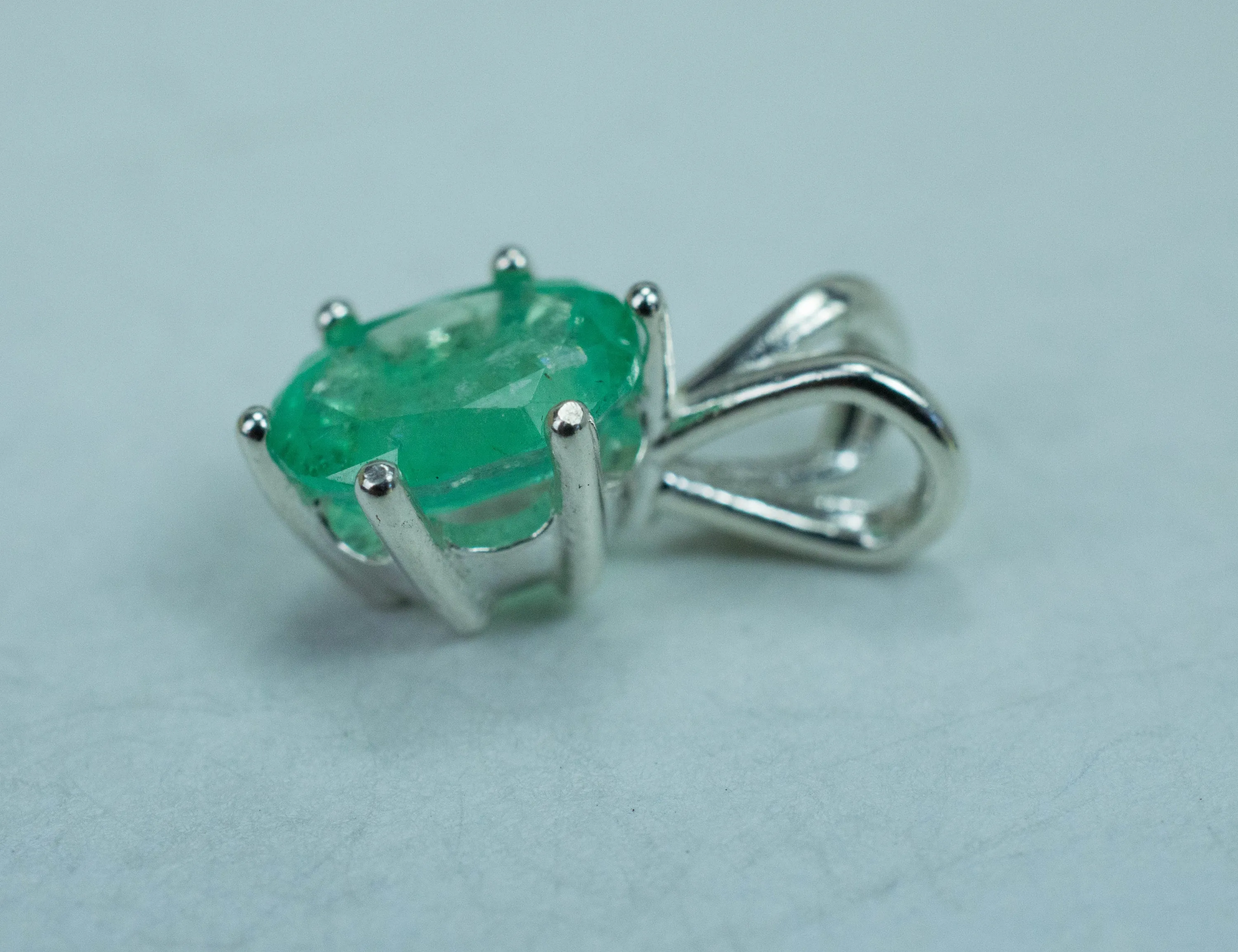 Emerald Pendant, Genuine Brazil Emerald