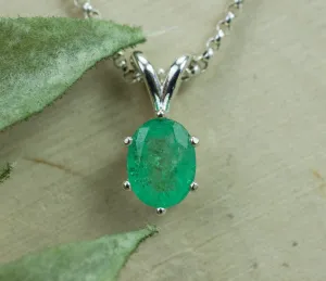 Emerald Pendant, Genuine Brazil Emerald