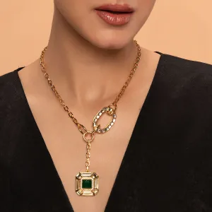 Fiesta Hydro Emerald Y-Necklace