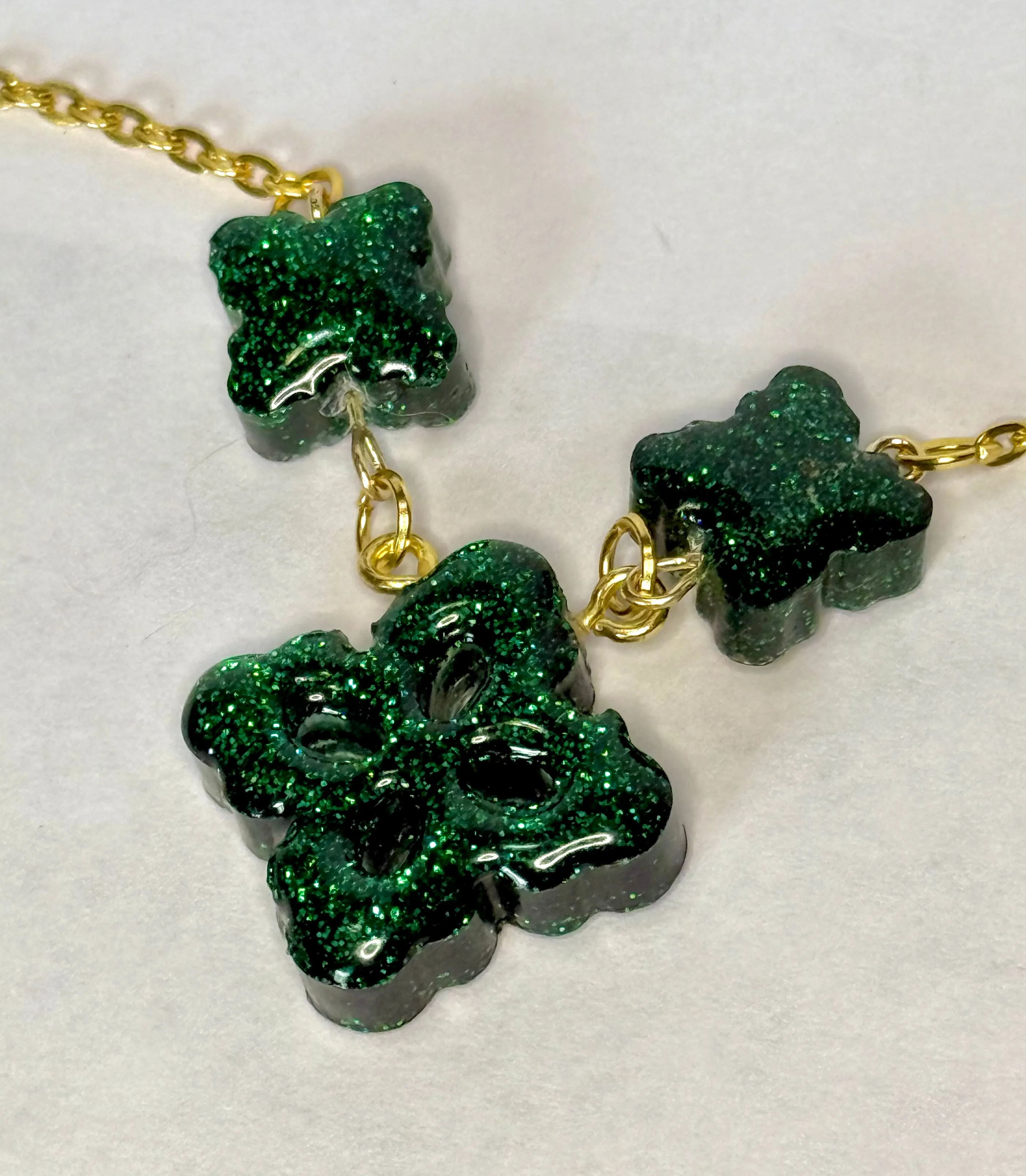 Green Lucky Charm Necklace