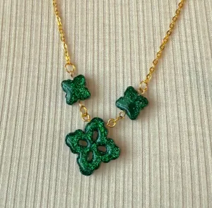 Green Lucky Charm Necklace