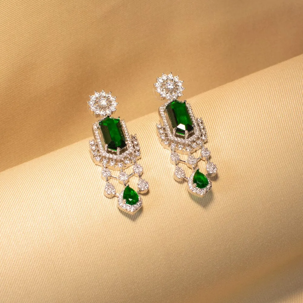 Hazel Emerald Green Necklace Set