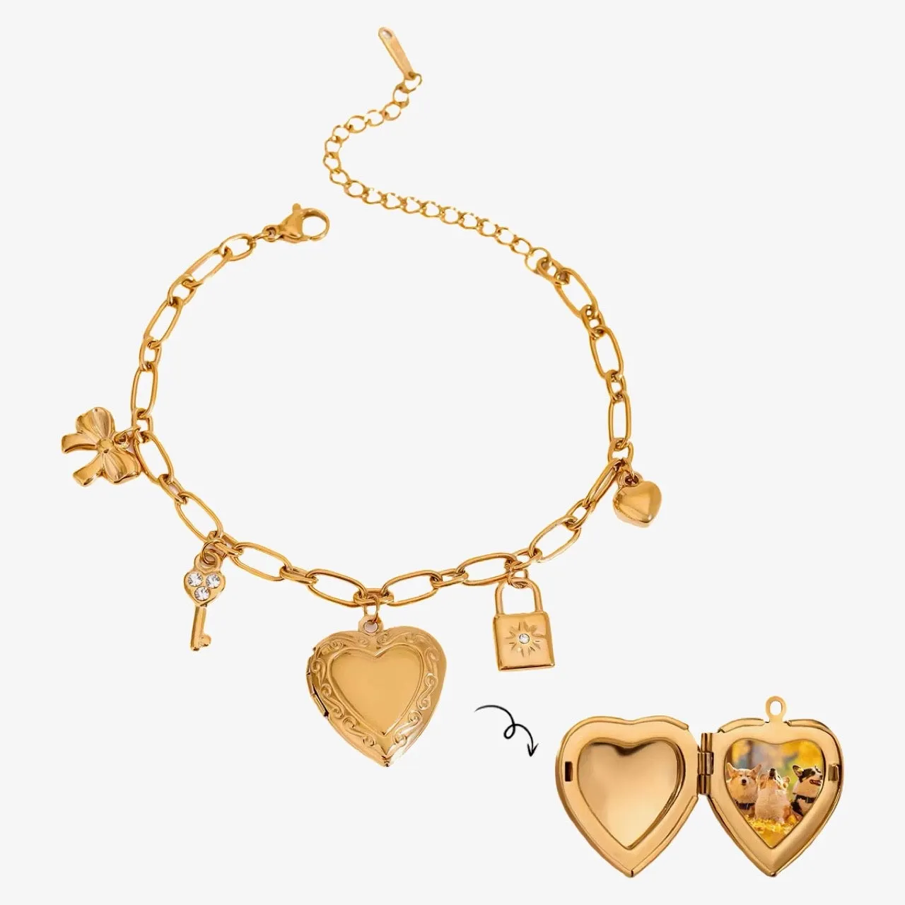 Locket Heart Bracelet