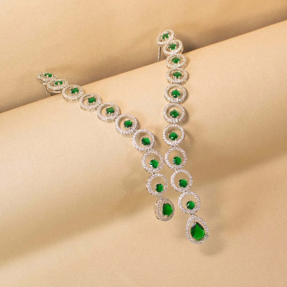 Lush Asymmetric Necklace Set