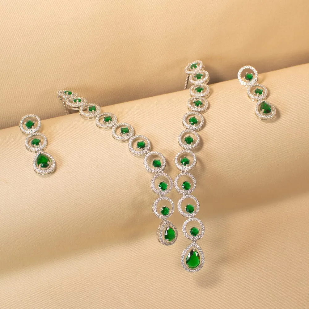 Lush Asymmetric Necklace Set