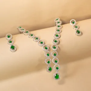 Lush Asymmetric Necklace Set
