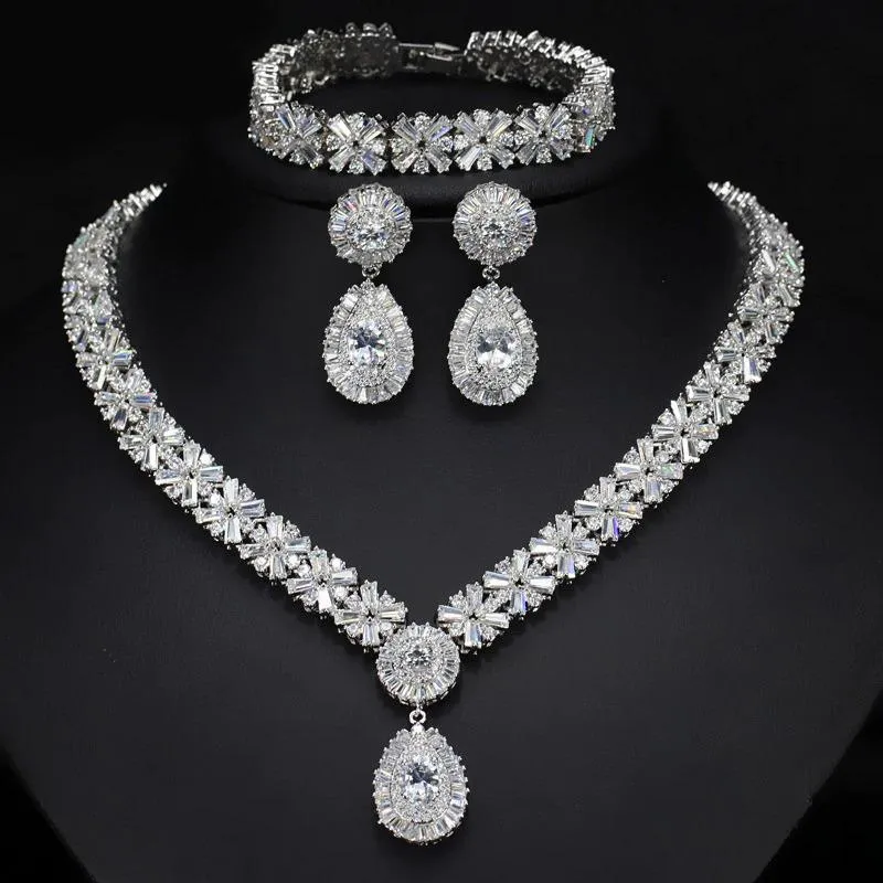 Luxurious Cubic Zirconia Jewelry Set