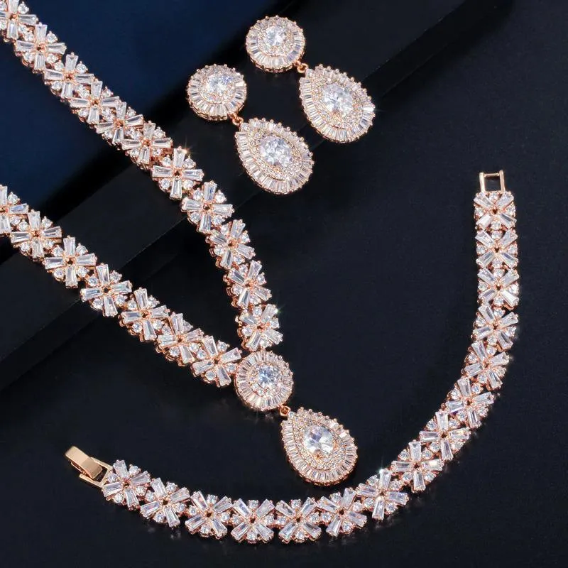 Luxurious Cubic Zirconia Jewelry Set