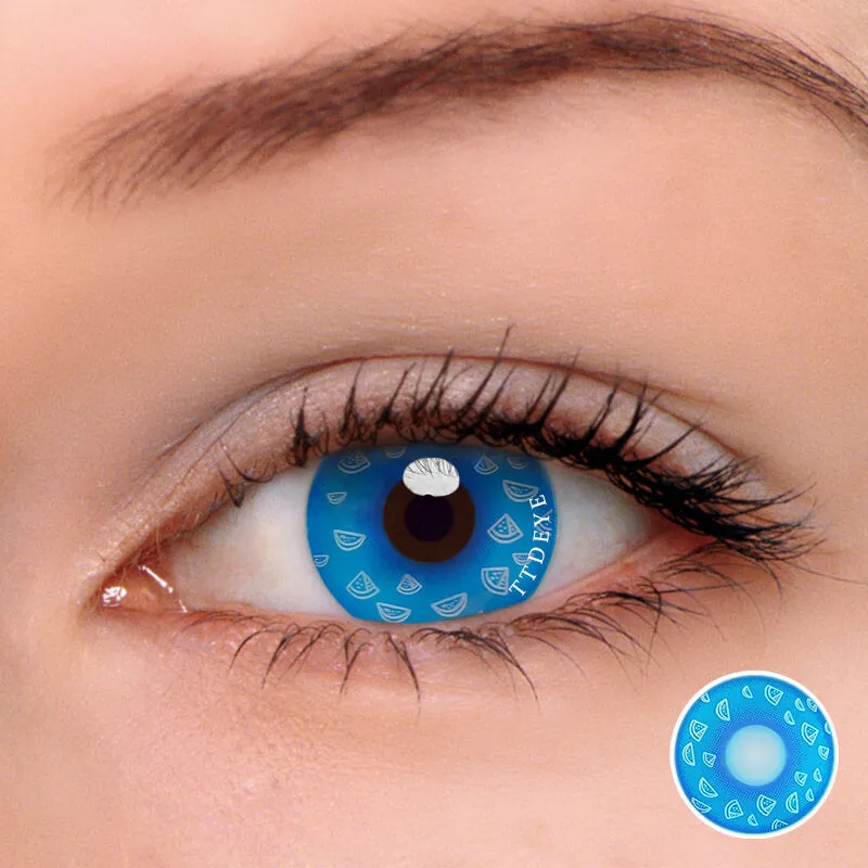 TTDeye Watermelone Blue Colored Contact Lenses