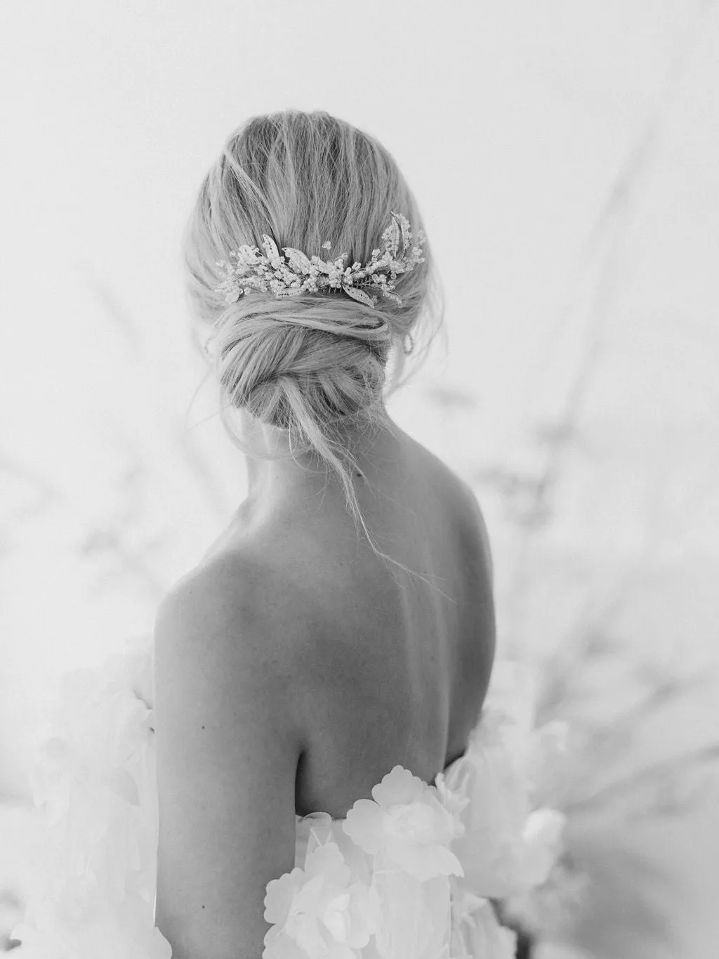 wedding headpiece with crystal beads BERTILLE- 24022
