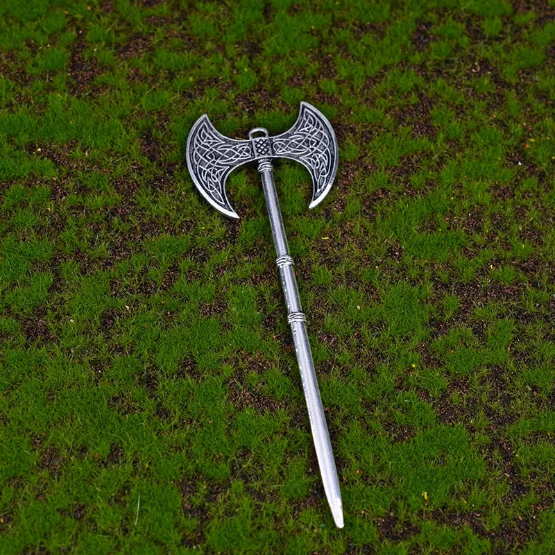 Witch Dead Skull Sun Sword Hair Stick Pagan Occult Protection Hairpin Goddess Hair Jewelry Wicca Gift